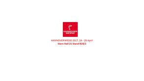 Hannover Messe: Hall 21 Stand B24/1