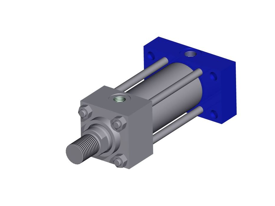 CILINDRO HIDRAULICO ISO 6020 2 TIRANTES PROLONGADOS TRASEROS S - ESTEHYNE