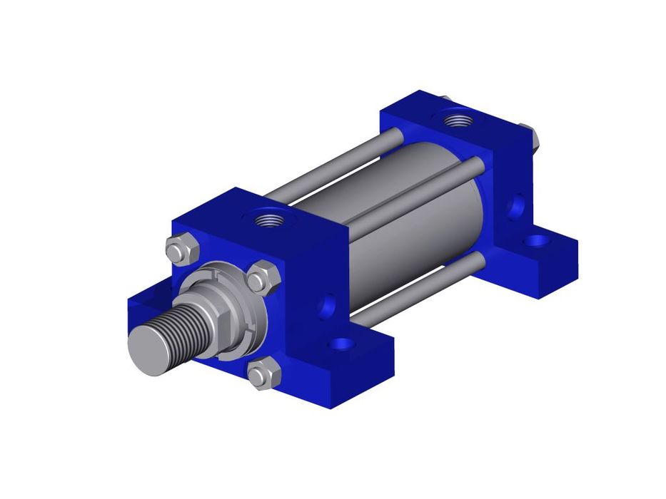 CILINDRO HIDRAULICO ISO 6020 2 TIRANTES PROLONGADOS TRASEROS S - ESTEHYNE